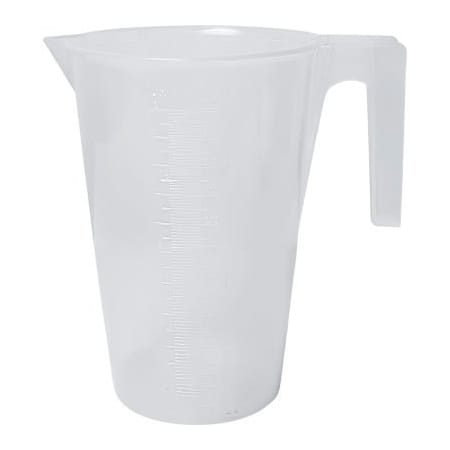 Bel-Art Bel-Art PP Tall Graduated Pitcher 289920000, 2000ml Capacity, 20ml Graduation, Clear, 1/PK 289920000